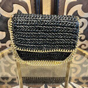 Marcus Brothers of miami black woven chain handbag